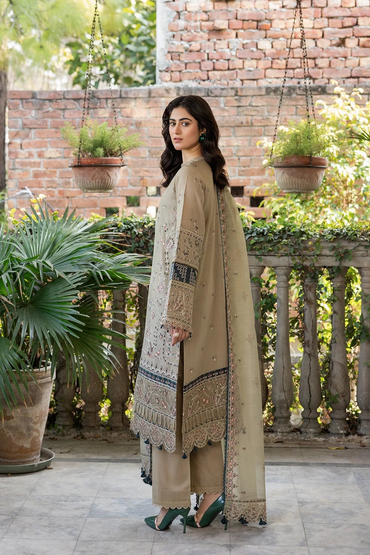 Farasha Bahar Embroidered Lawn Collection 2024 | Whimsical Sage