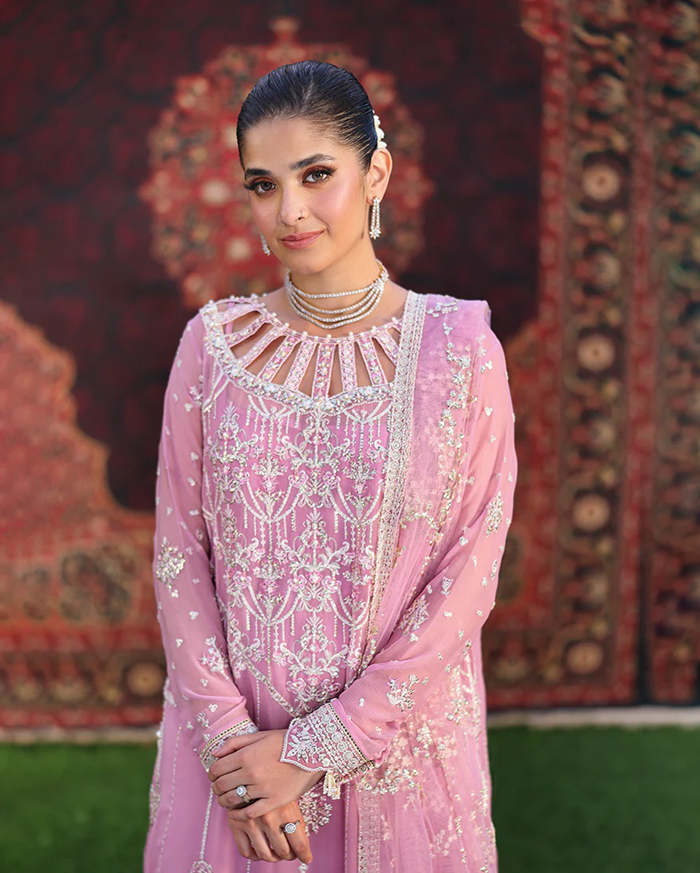 Roheenaz Aangan Chiffon Unstitched Collection 25 RUNCH250105 | Naaz