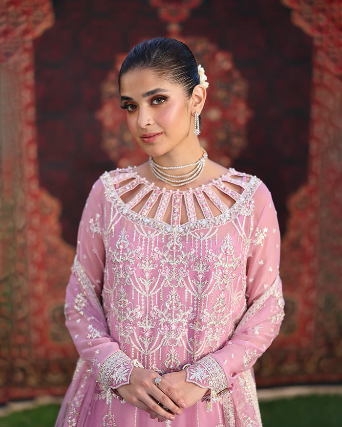 Roheenaz Aangan Chiffon Unstitched Collection 25 RUNCH250105 | Naaz