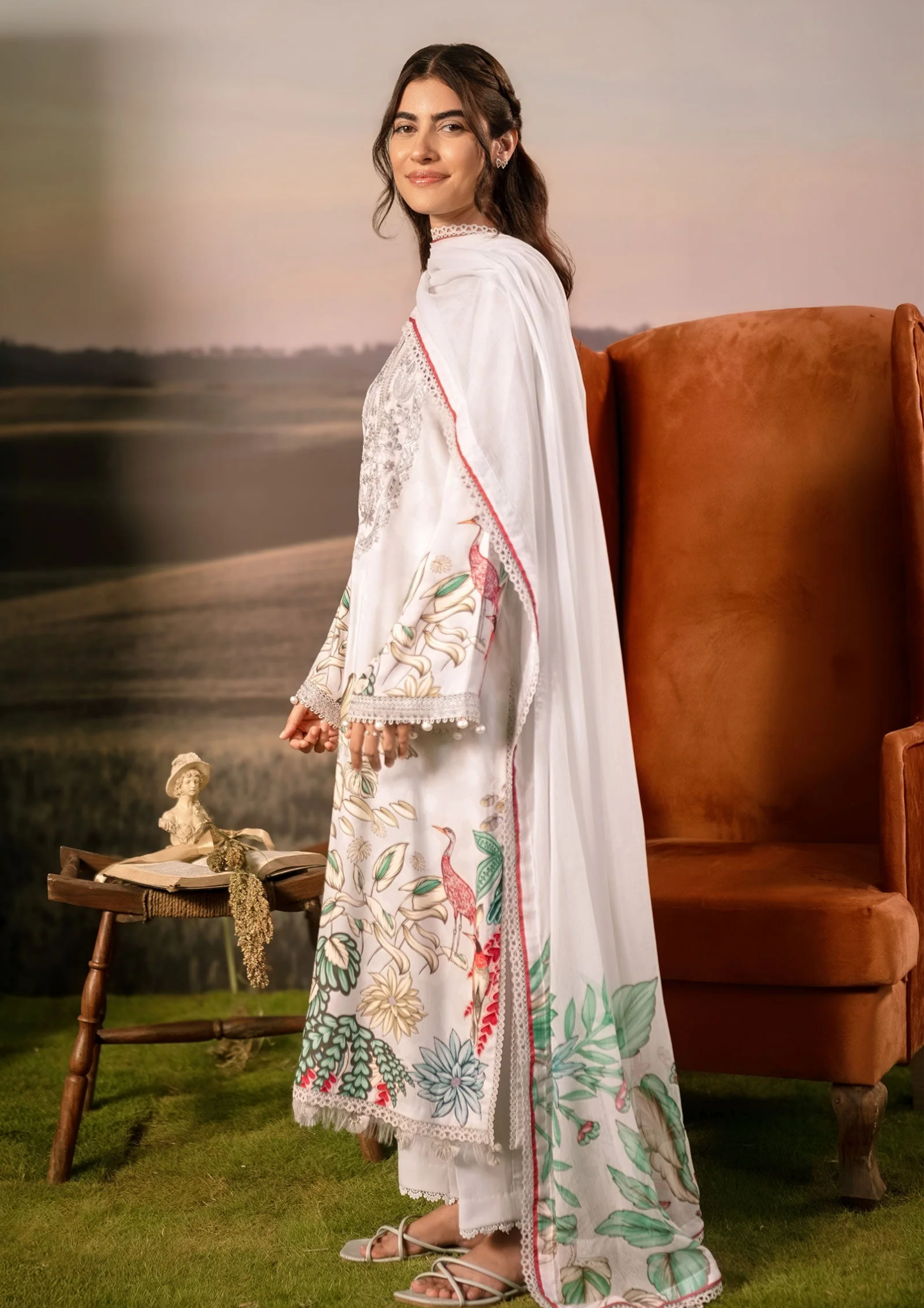 Maria B. MBasic Fall 2025 Collection β 3 Piece Unstitched Suit | 05A