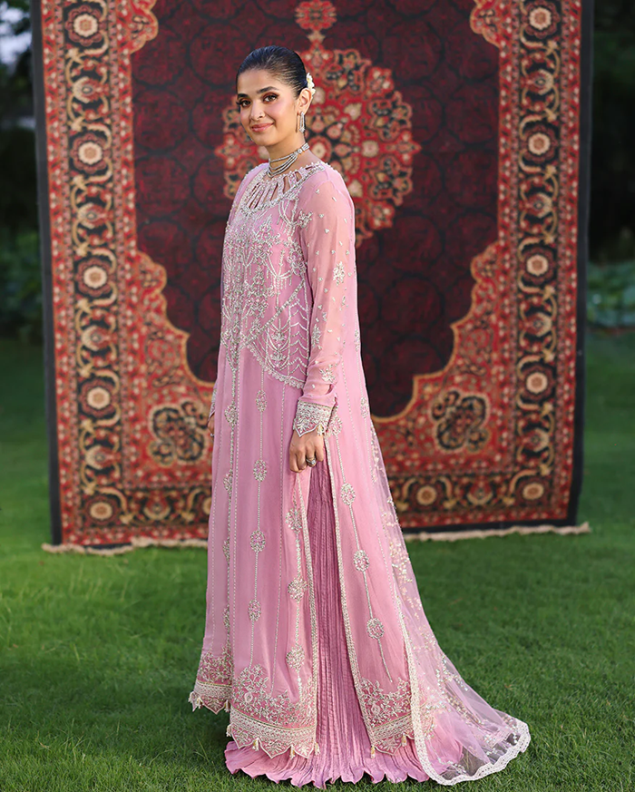 Roheenaz Aangan Chiffon Unstitched Collection 25 RUNCH250105 | Naaz