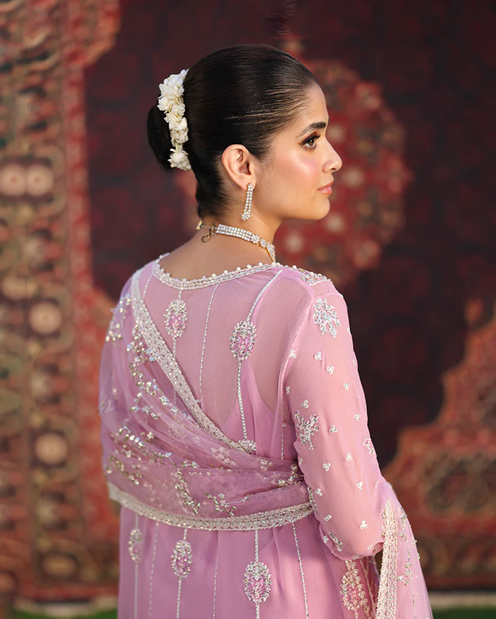 Roheenaz Aangan Chiffon Unstitched Collection 25 RUNCH250105 | Naaz