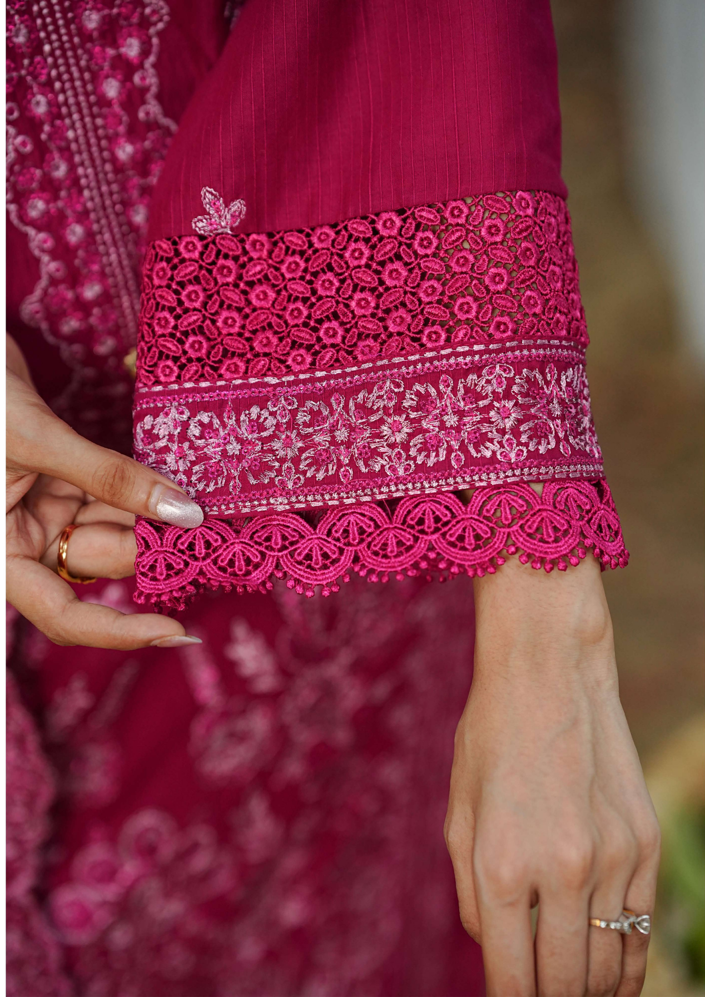 Agha Noor Cotton Ready To Wear Collection Ronak 2025 | Pink