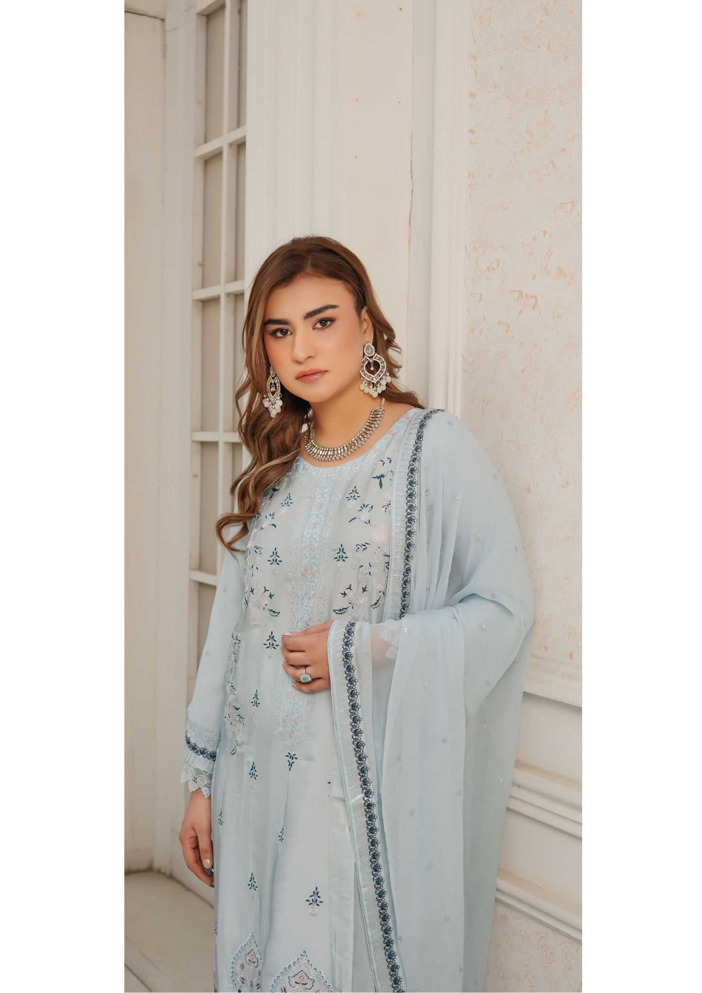 Agha Noor Silk Ready to Wear Collection Nov-2025 | Sky Blue