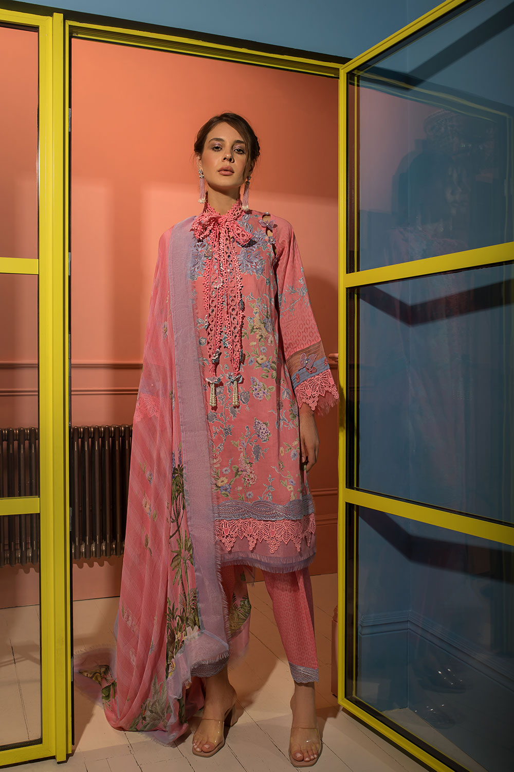 "Sobia Nazir Vital Lawn Collection - 6B - 2024 " - Mirha Fashion