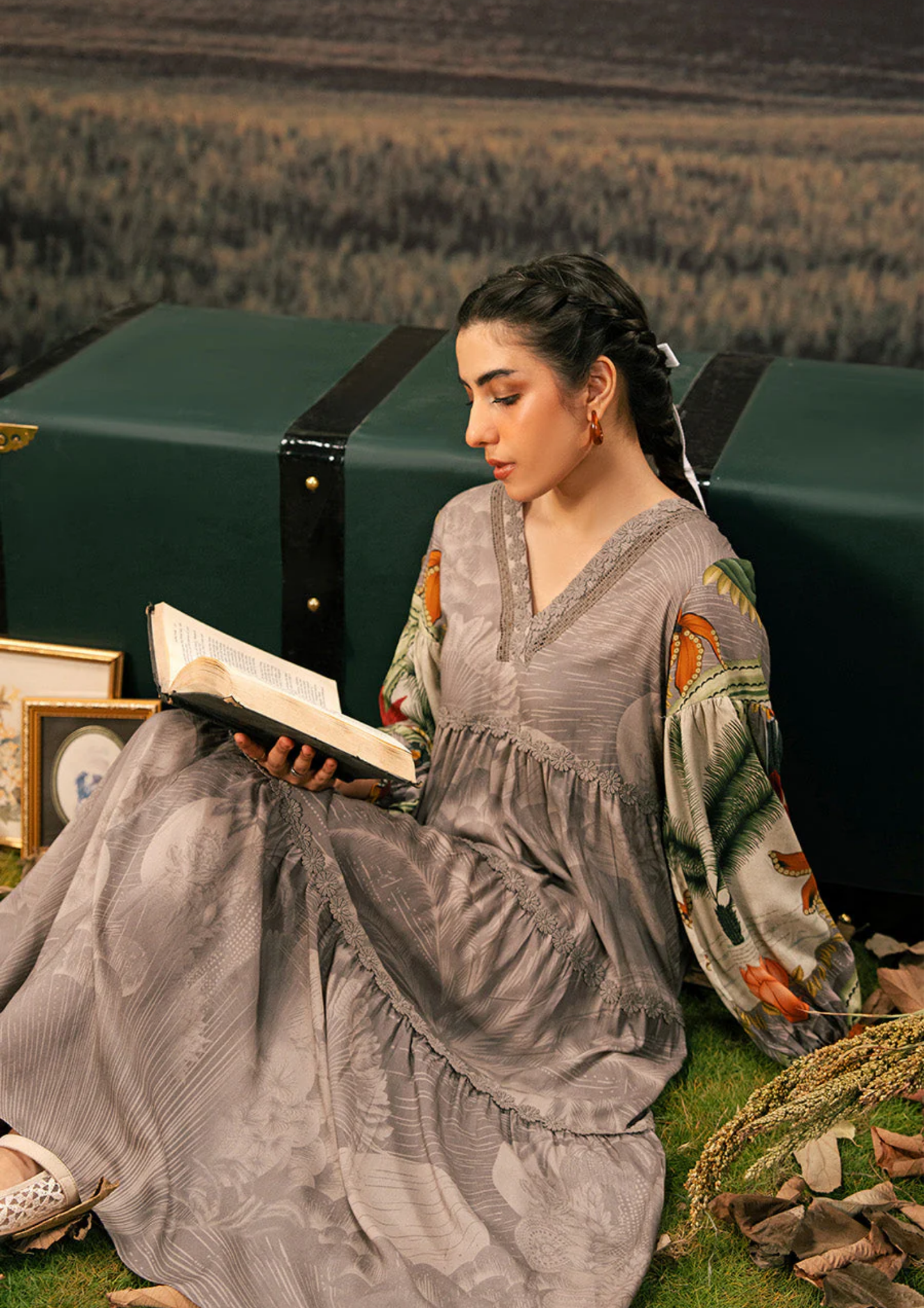 Maria B. MBasic Fall 2025 Collection – 3 Piece Unstitched Suit | 06B
