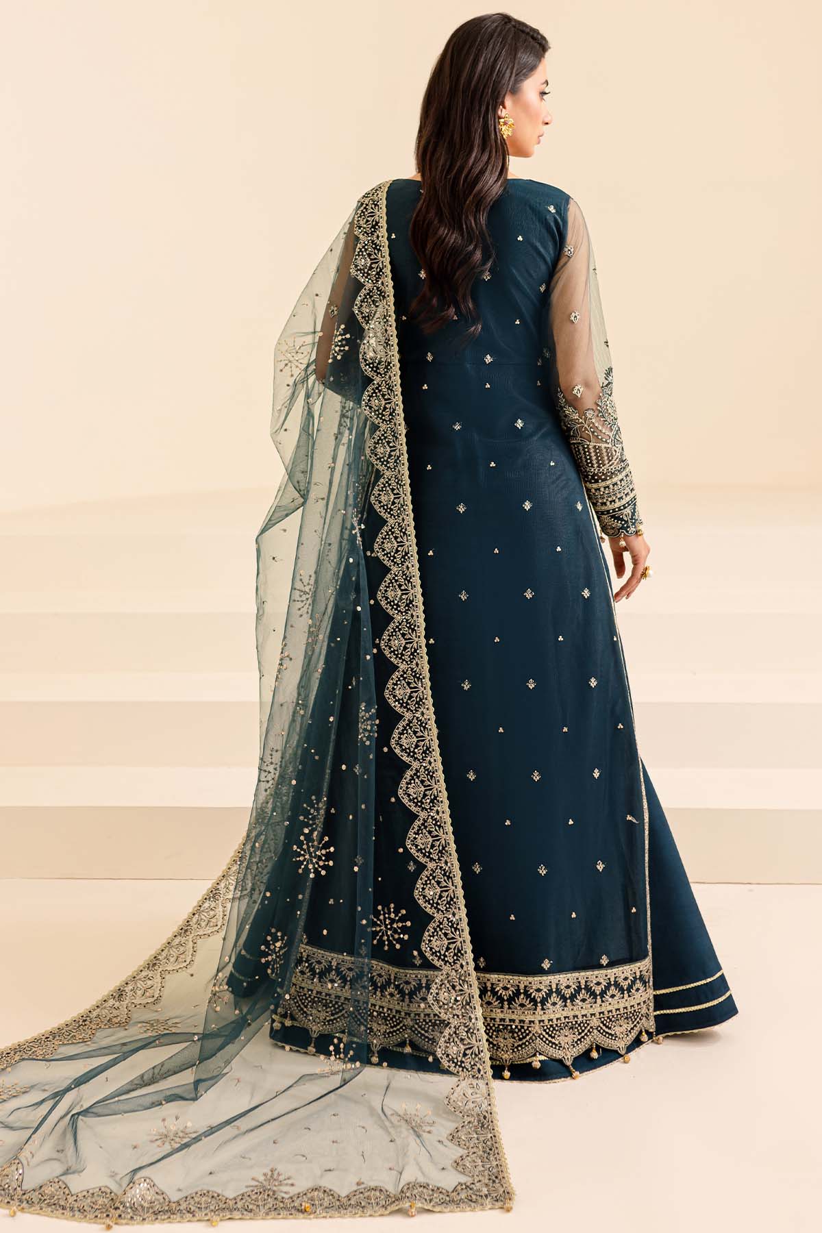 Farasha Unstitched Embroidered Lumiere Festive Formal | Petal Dream