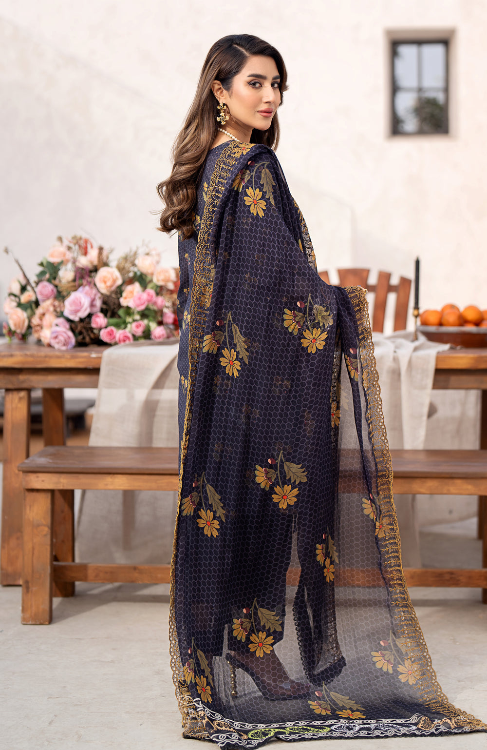AL Zohaib Sunshine Bloom Embroidered Cutwork | SBC-008