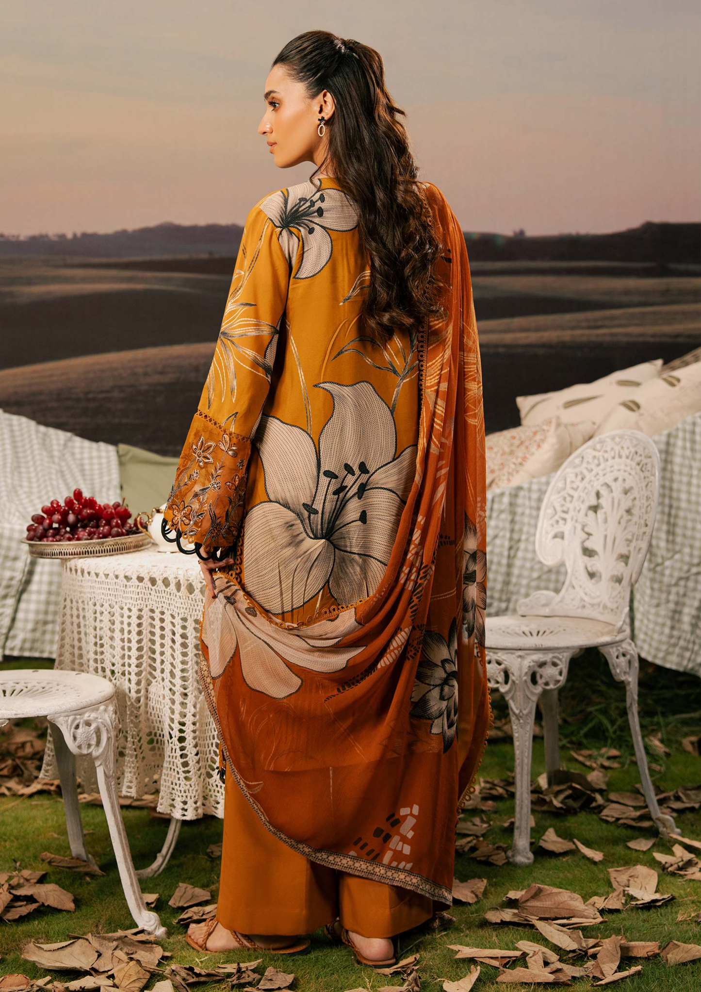 Maria B. MBasic Fall 2025 Collection – 3 Piece Unstitched Suit | 08A