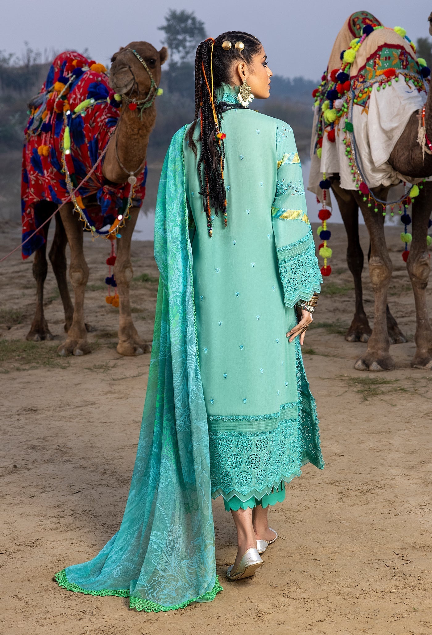 Adan Libaas Lawn By Hafsa Zia ADL101 -5529 - Mirha Fashion