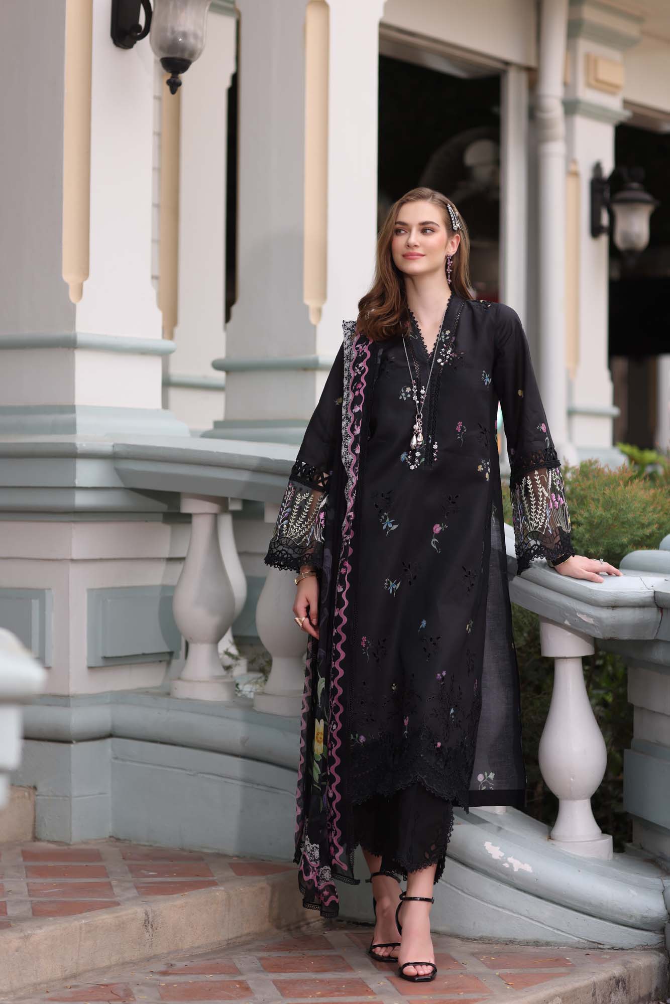 Noor by Sadia Chickenkari Eid Edit 2025 |D5- Black