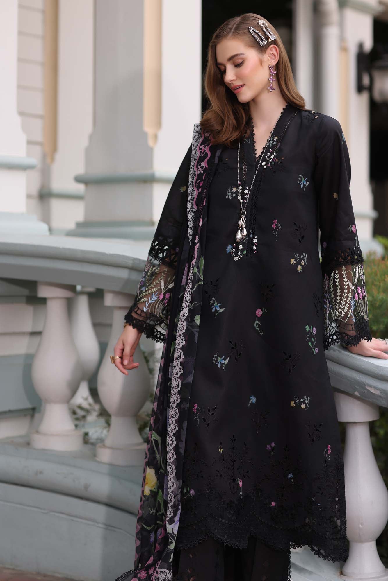 Noor by Sadia Chickenkari Eid Edit 2025 |D5- Black