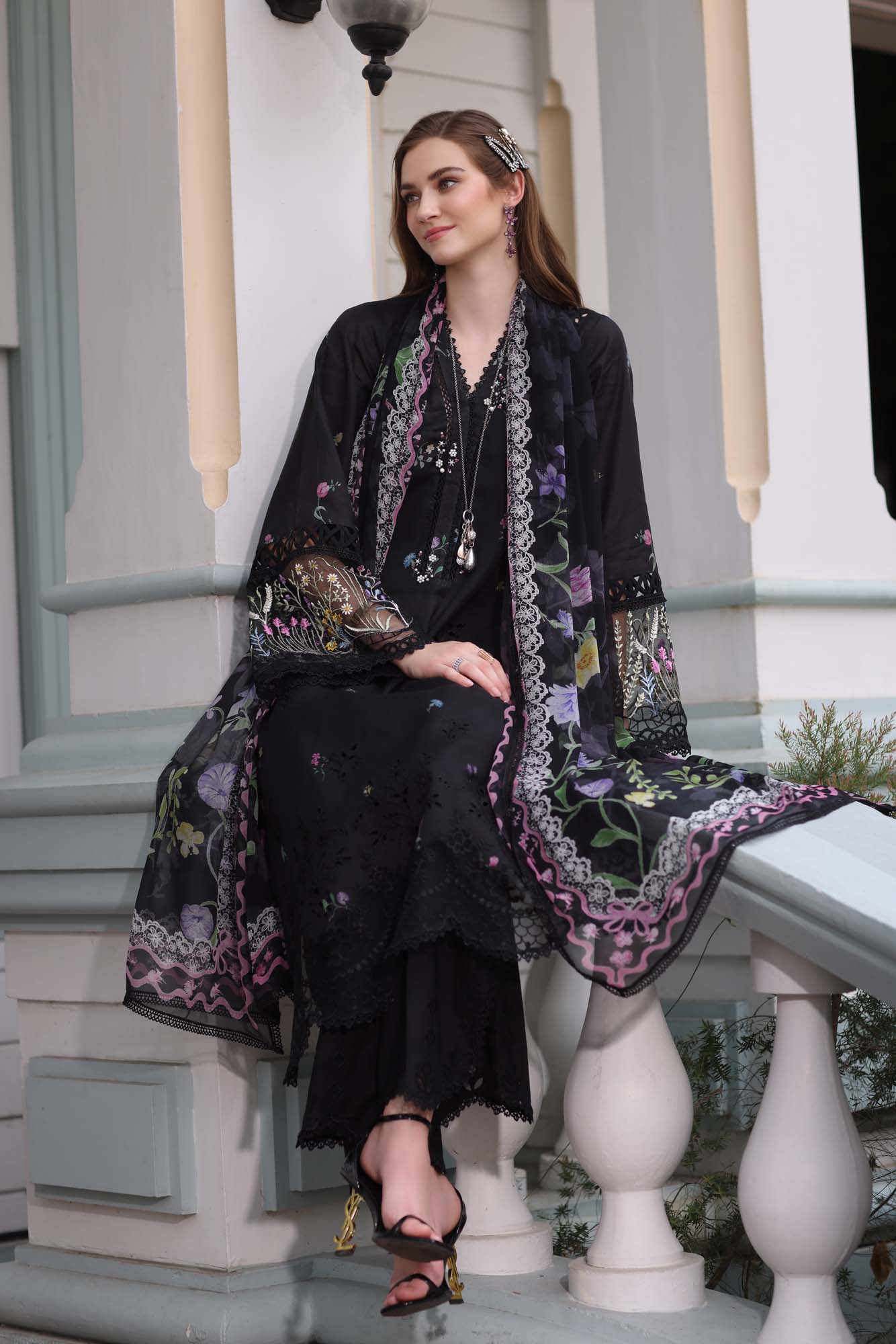 Noor by Sadia Chickenkari Eid Edit 2025 |D5- Black