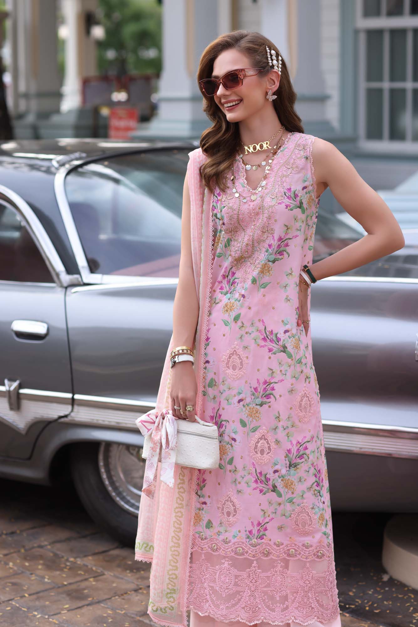 Noor by Sadia Chickenkari Eid Edit 2025 |D11- Blush Pink