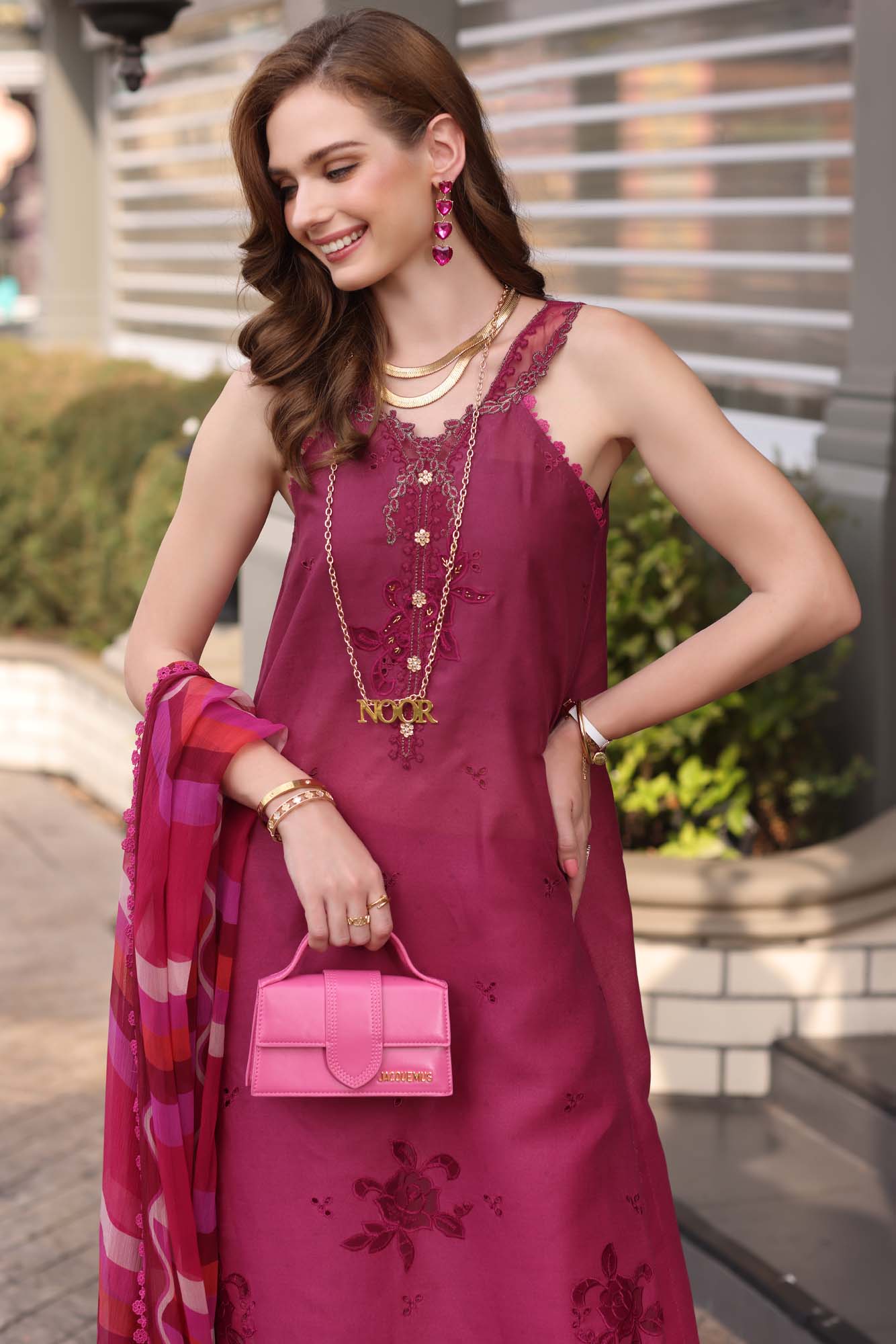 Noor by Sadia Chickenkari Eid Edit 2025 |D9- Fusia Ombre