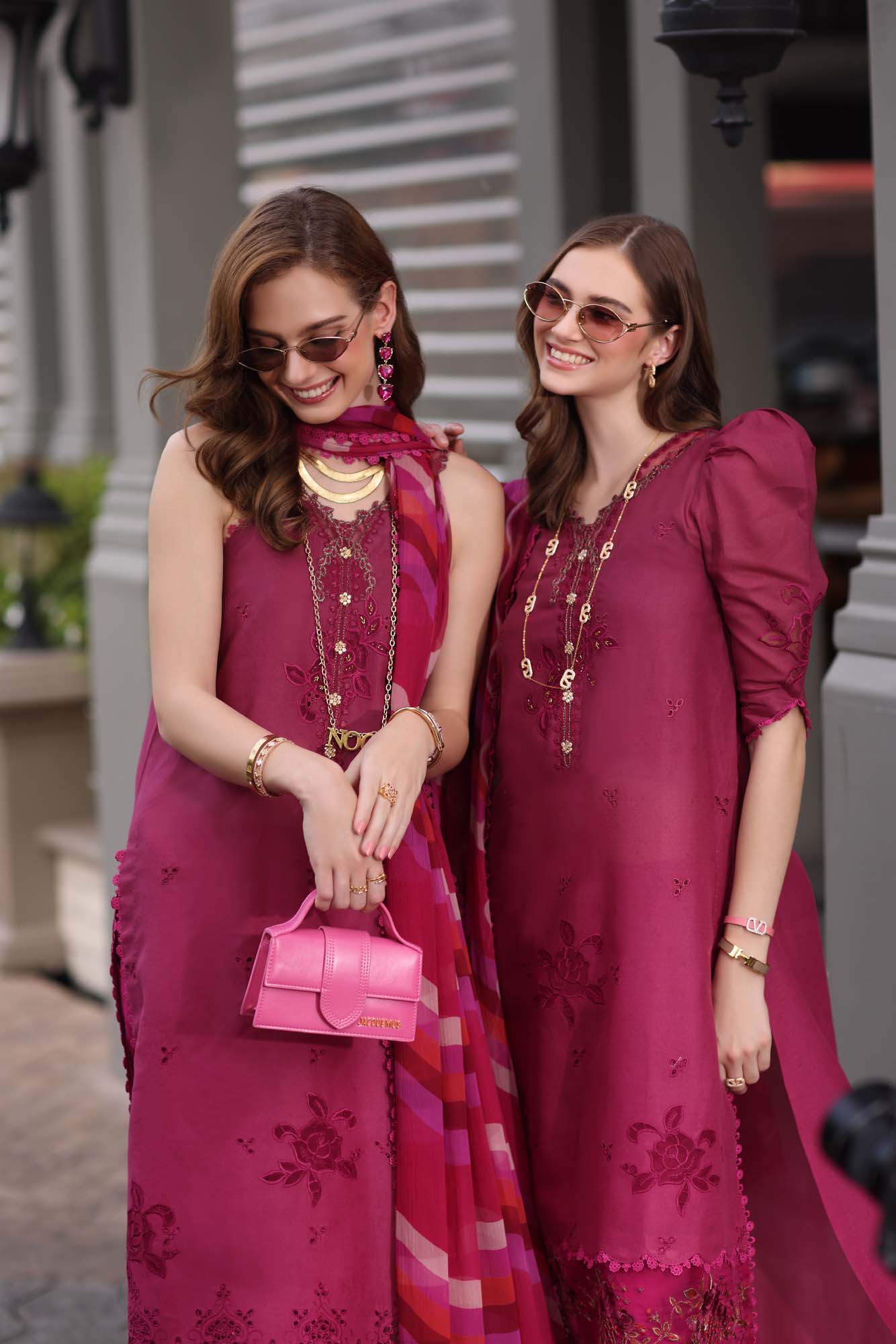 Noor by Sadia Chickenkari Eid Edit 2025 |D9- Fusia Ombre
