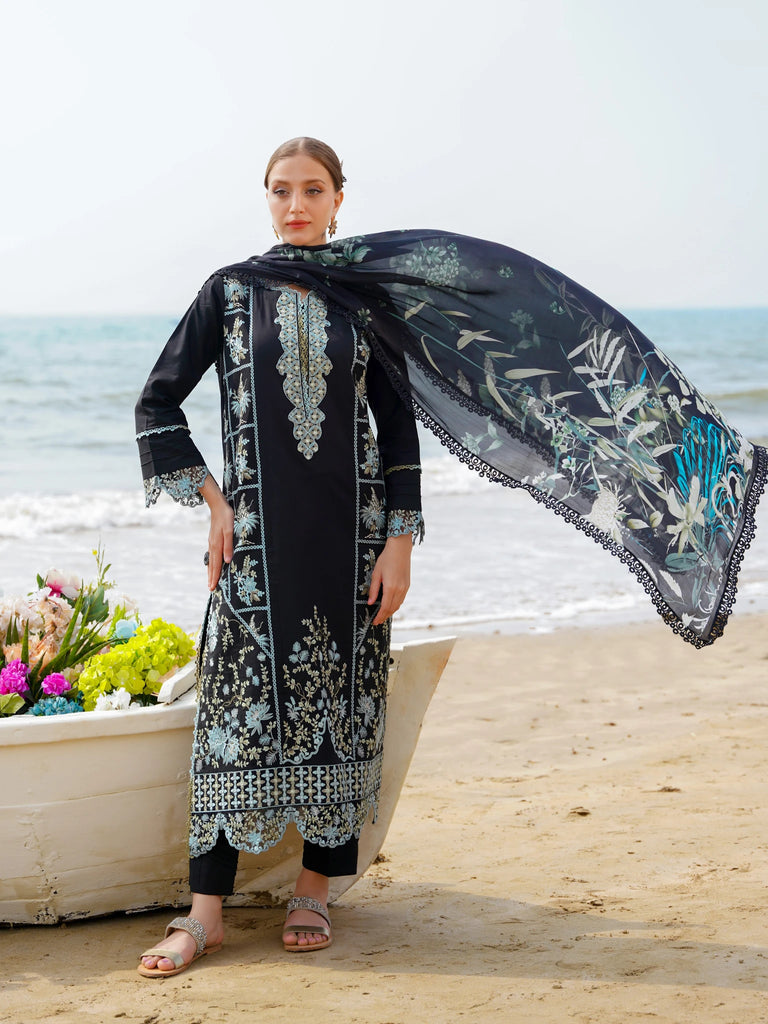 Aabyaan Saagar Luxury Festive Lawn Collection 2024 | Ayzel - Mirha Fashion