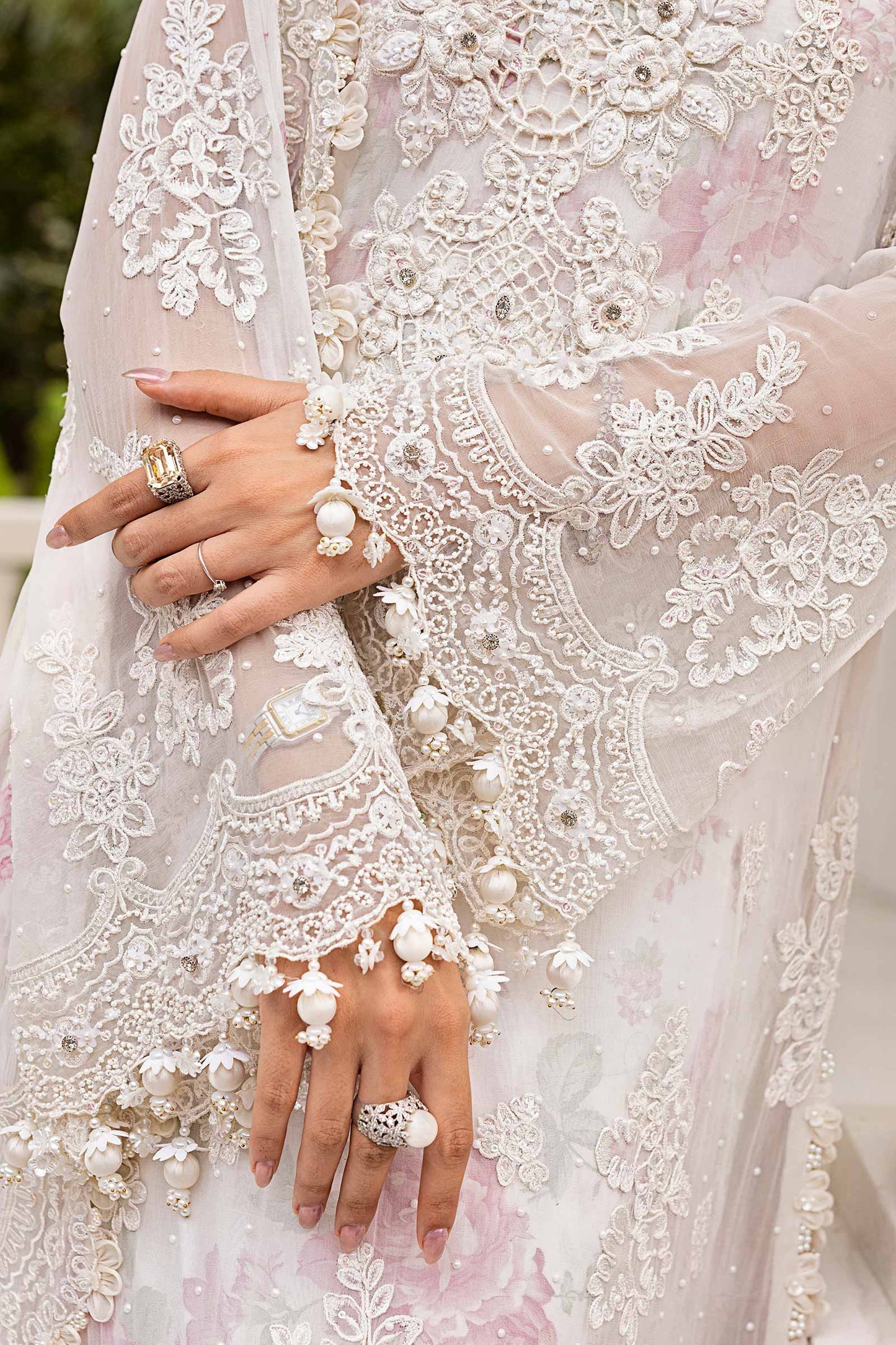 Maria.B. Unstitched Chiffon Embroidered Suit - 101