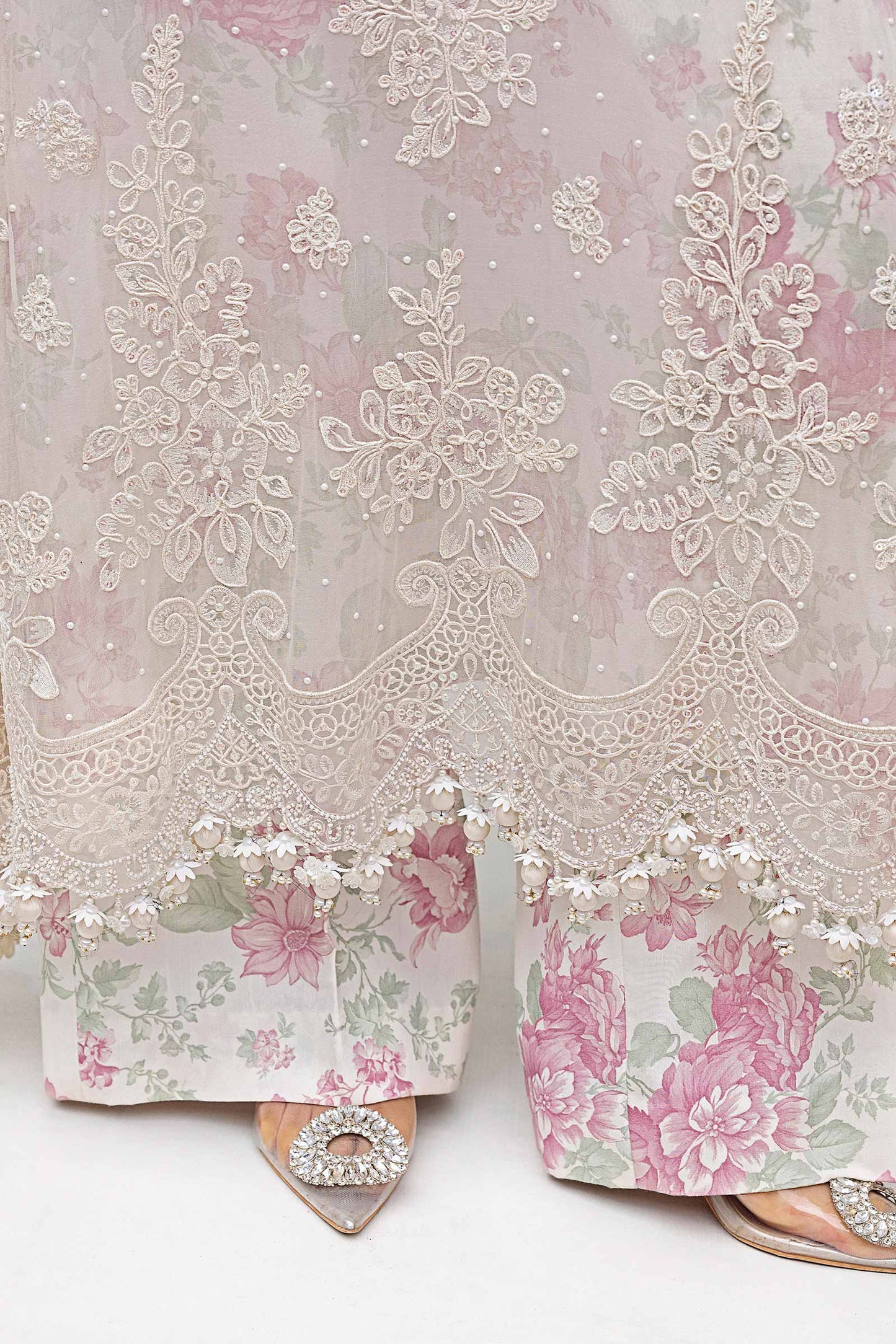 Maria.B. Unstitched Chiffon Embroidered Suit - 101