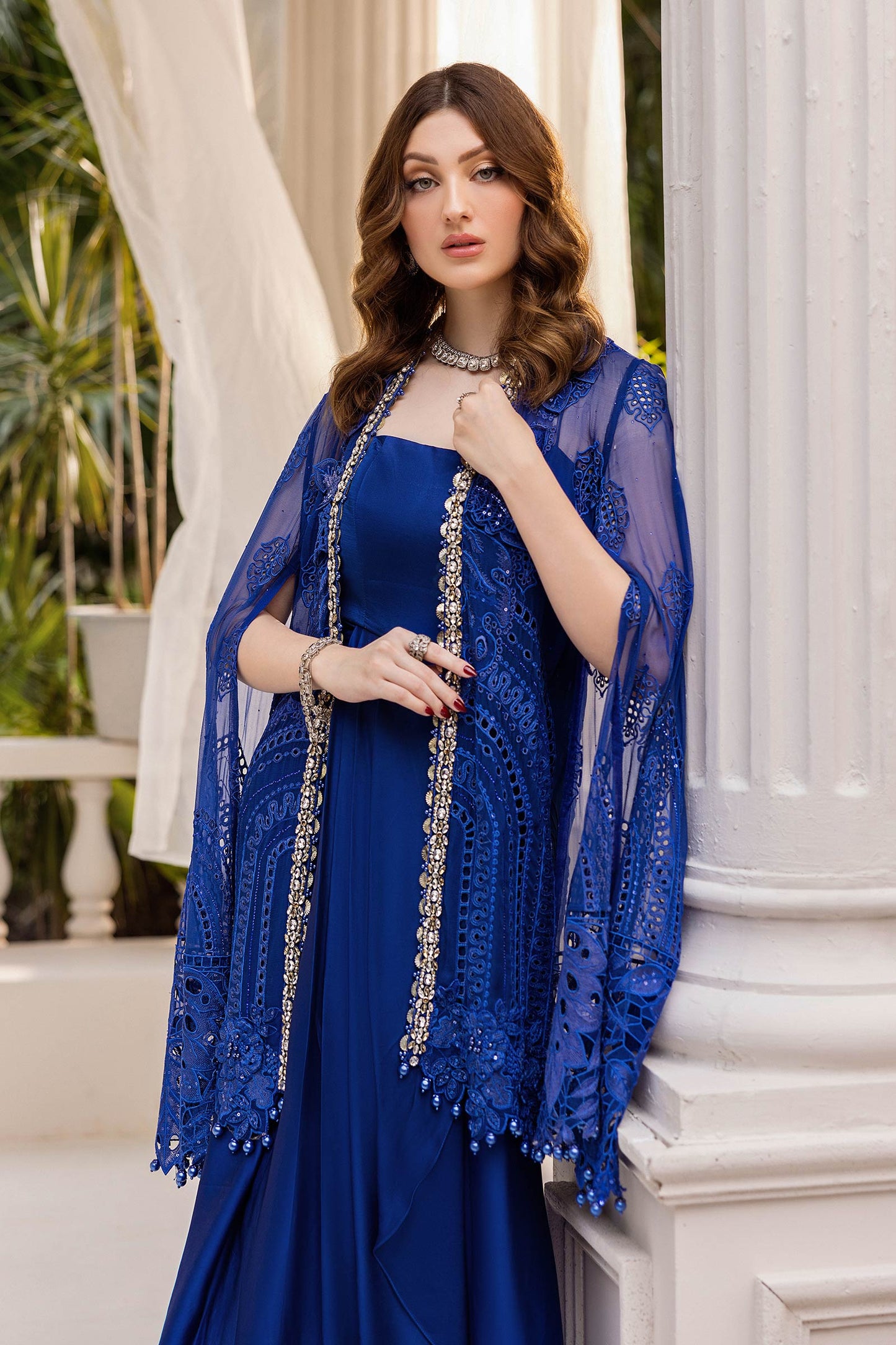 Maria.B. Unstitched Chiffon Embroidered Suit - 103