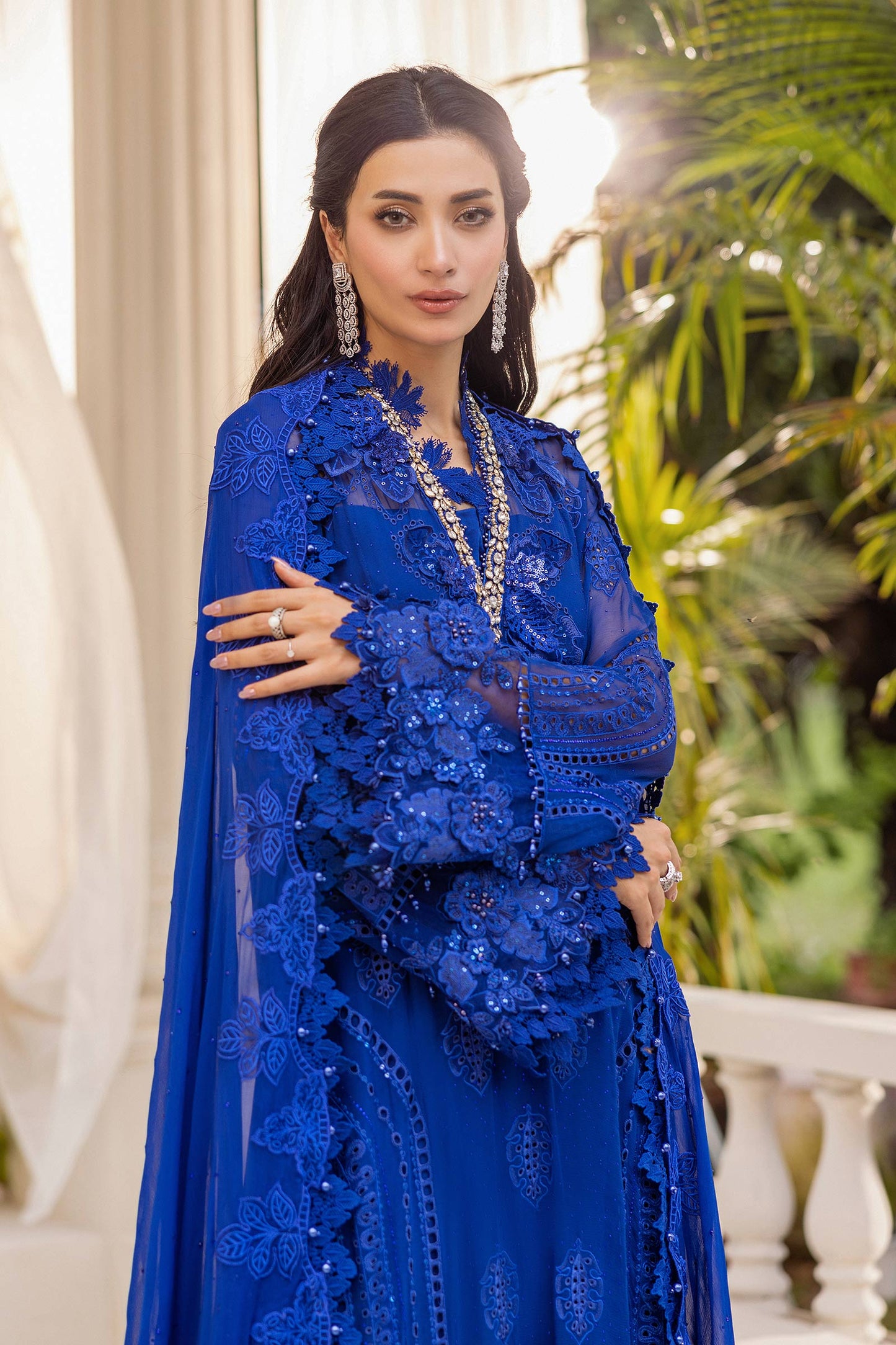 Maria.B. Unstitched Chiffon Embroidered Suit - 103