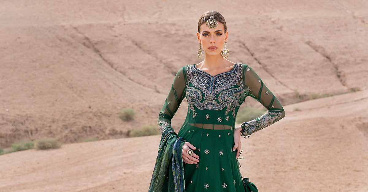 Maria B. Embroidered Net Suit 2025| D-2507-A