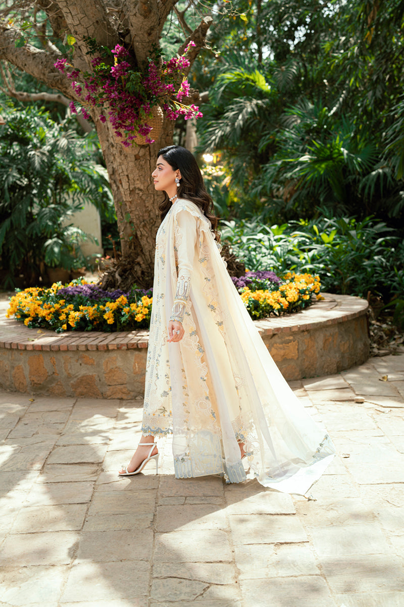 Qalamkar Luxury Lawn 2025 - 3pc Unstitched | Adeena