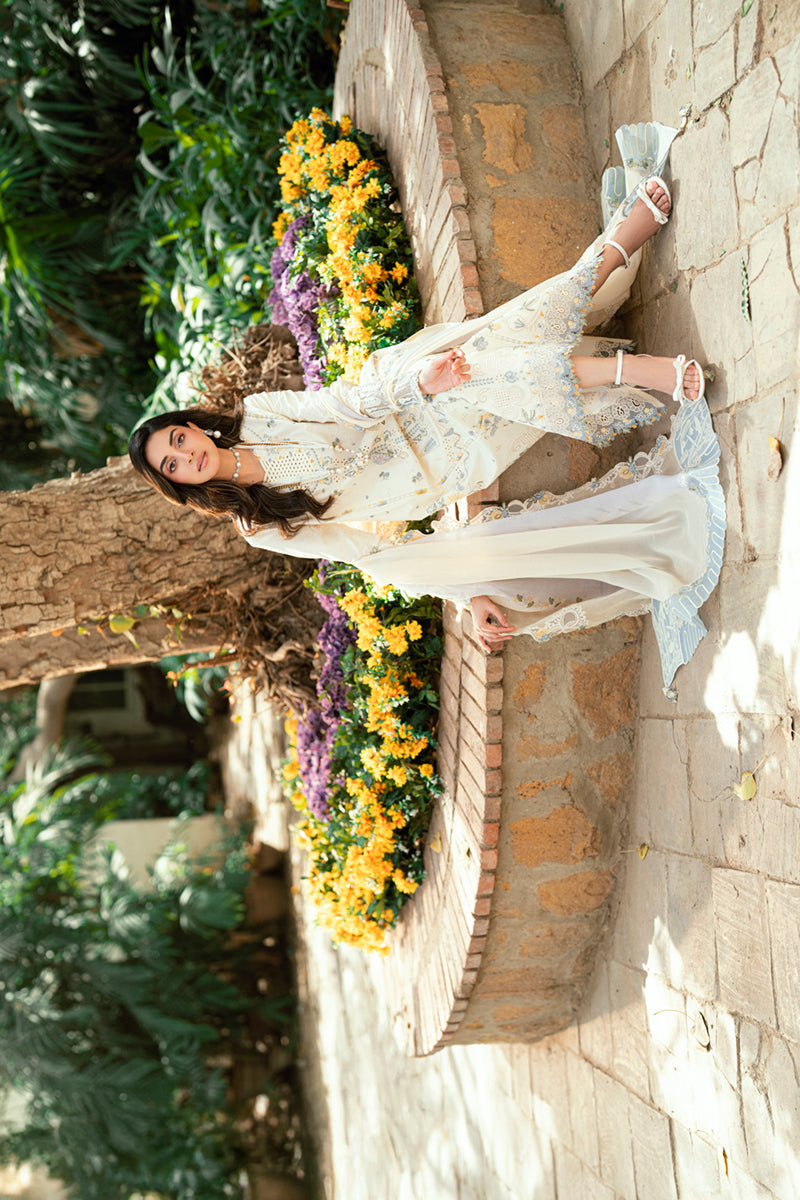 Qalamkar Luxury Lawn 2025 - 3pc Unstitched | Adeena