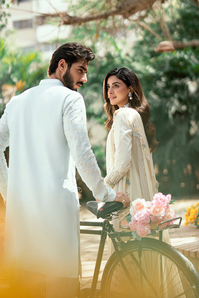 Qalamkar Luxury Lawn 2025 - 3pc Unstitched | Adeena