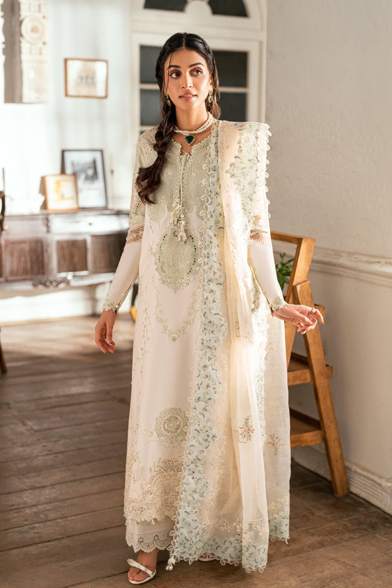 Qalamkar Luxury Lawn 2025 - 3pc Unstitched | Nadia