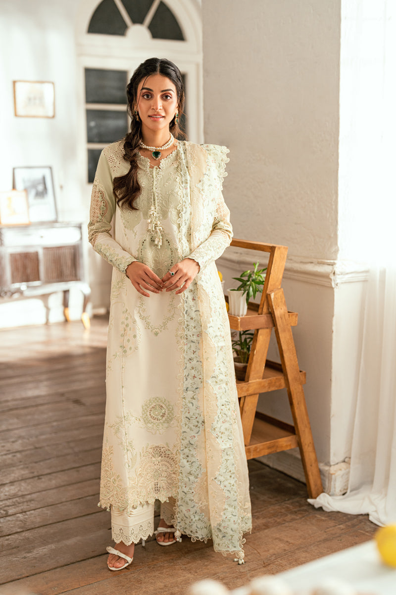 Qalamkar Luxury Lawn 2025 - 3pc Unstitched | Nadia