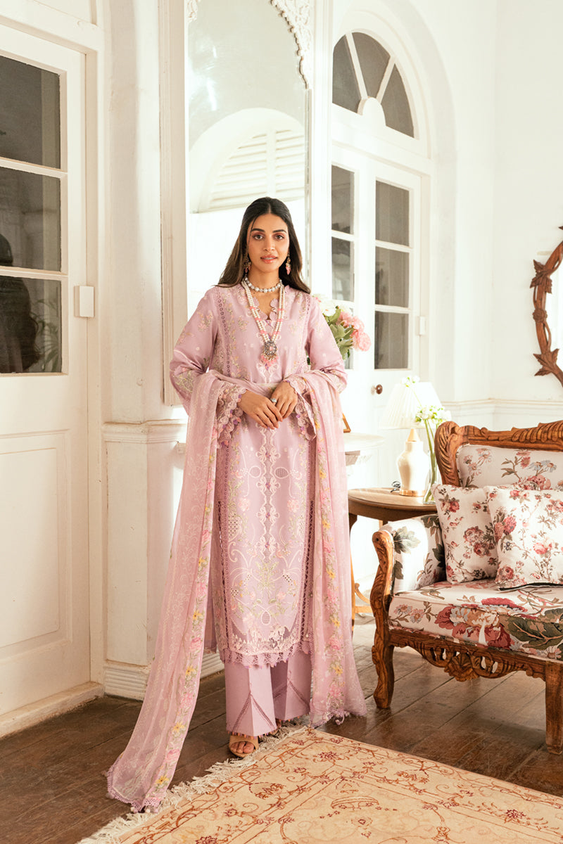 Qalamkar Luxury Lawn 2025 - 3pc Unstitched | Komal
