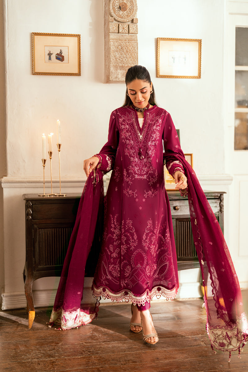Qalamkar Luxury Lawn 2025 - 3pc Unstitched | Sameen