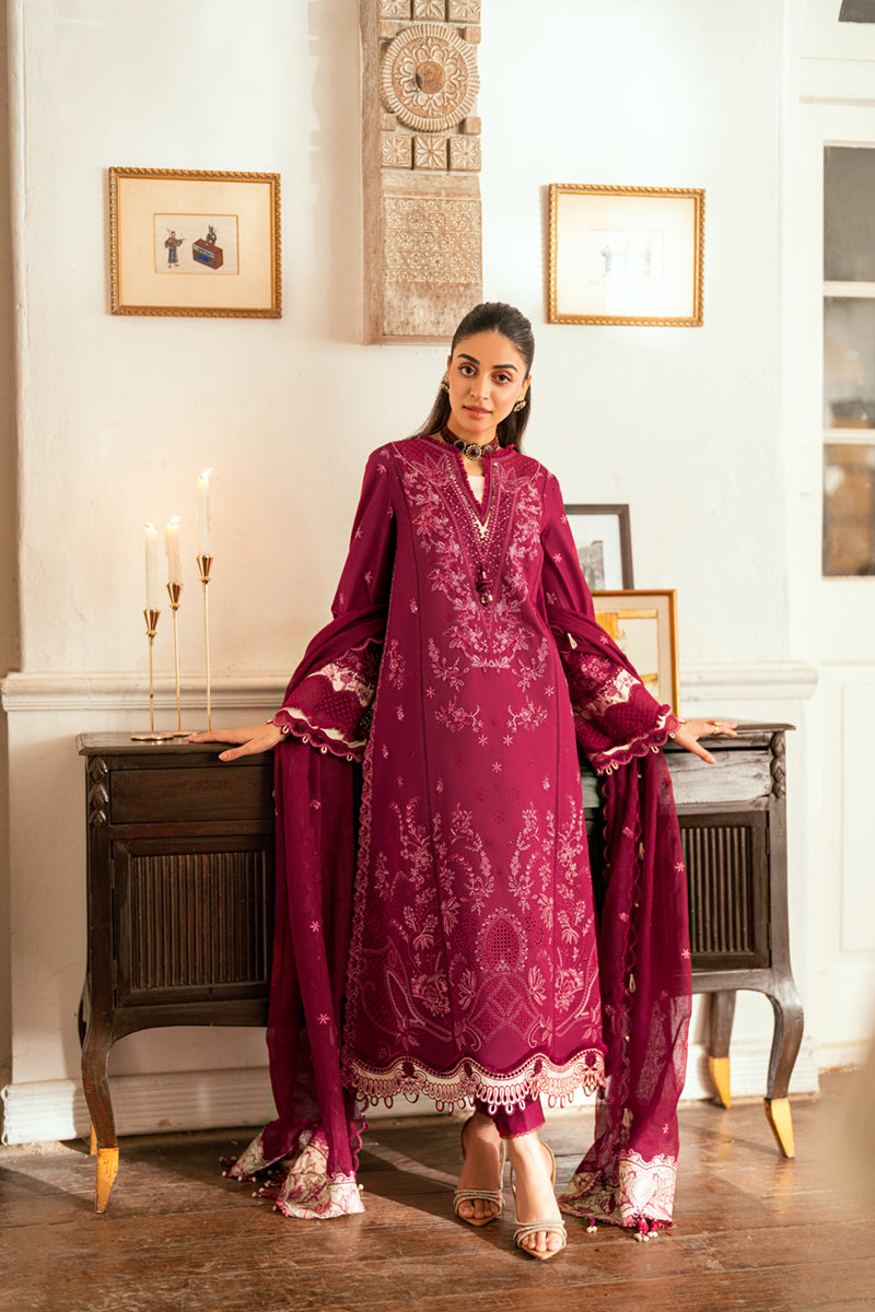 Qalamkar Luxury Lawn 2025 - 3pc Unstitched | Sameen
