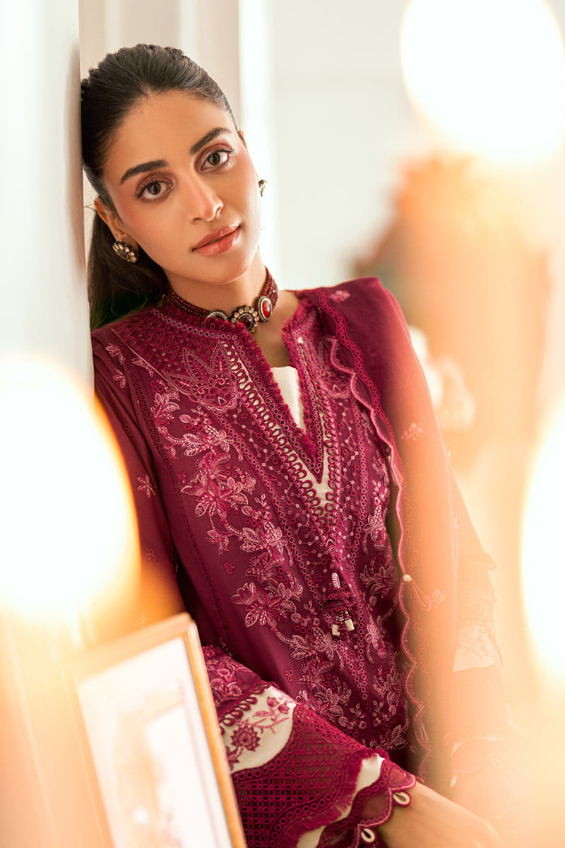 Qalamkar Luxury Lawn 2025 - 3pc Unstitched | Sameen