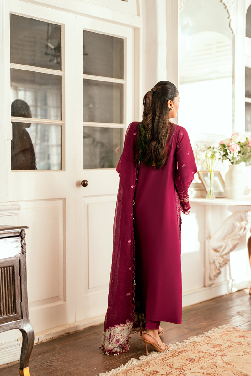 Qalamkar Luxury Lawn 2025 - 3pc Unstitched | Sameen