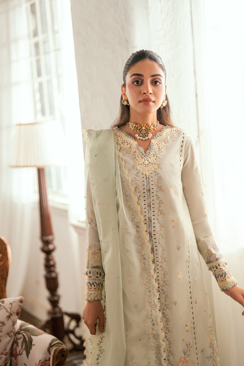 Qalamkar Luxury Lawn 2025 - 3pc Unstitched | Rimsha