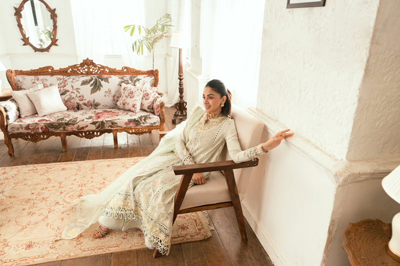 Qalamkar Luxury Lawn 2025 - 3pc Unstitched | Rimsha