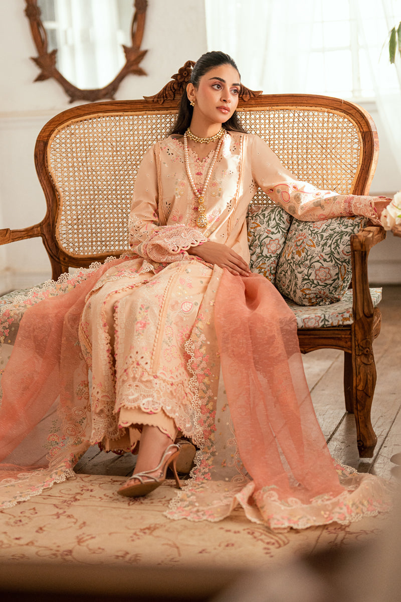 Qalamkar Luxury Lawn 2025 - 3pc Unstitched | Zoya