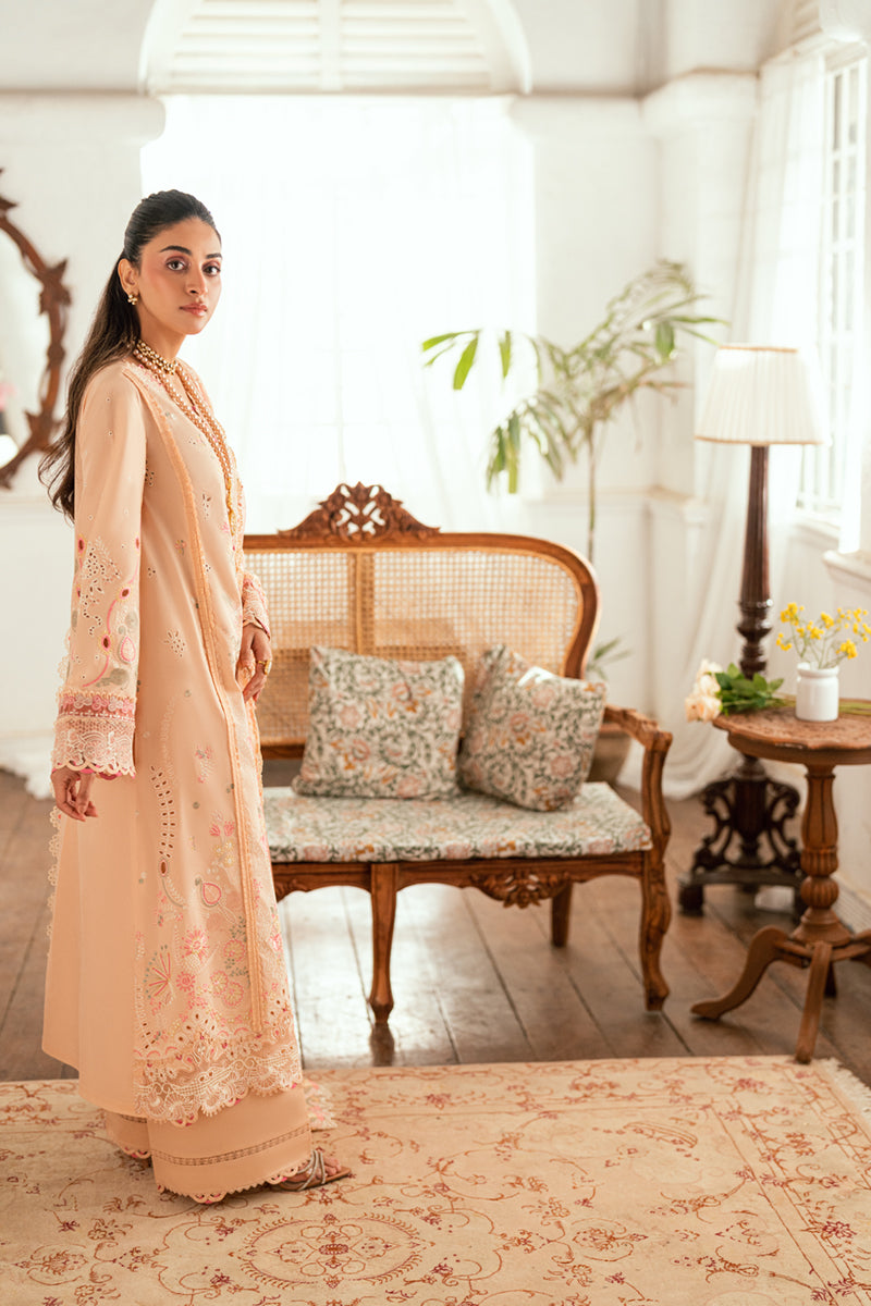 Qalamkar Luxury Lawn 2025 - 3pc Unstitched | Zoya
