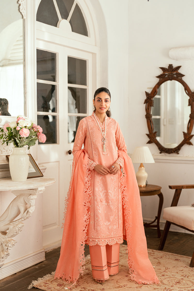 Qalamkar Luxury Lawn 2025 - 3pc Unstitched | Jafa
