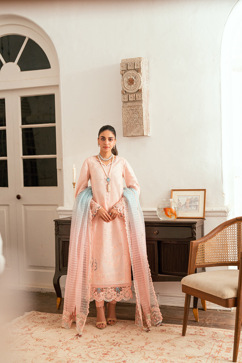 Qalamkar Luxury Lawn 2025 - 3pc Unstitched | Aleeza