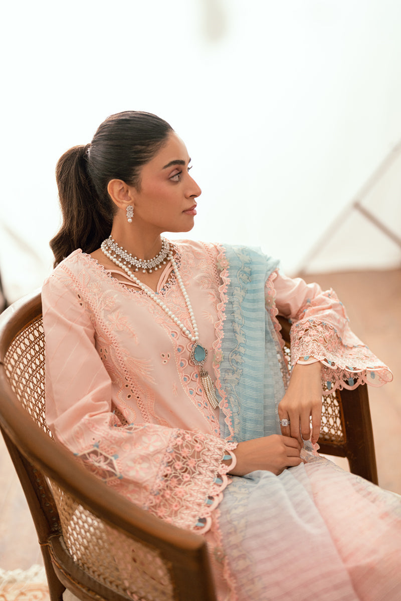 Qalamkar Luxury Lawn 2025 - 3pc Unstitched | Aleeza