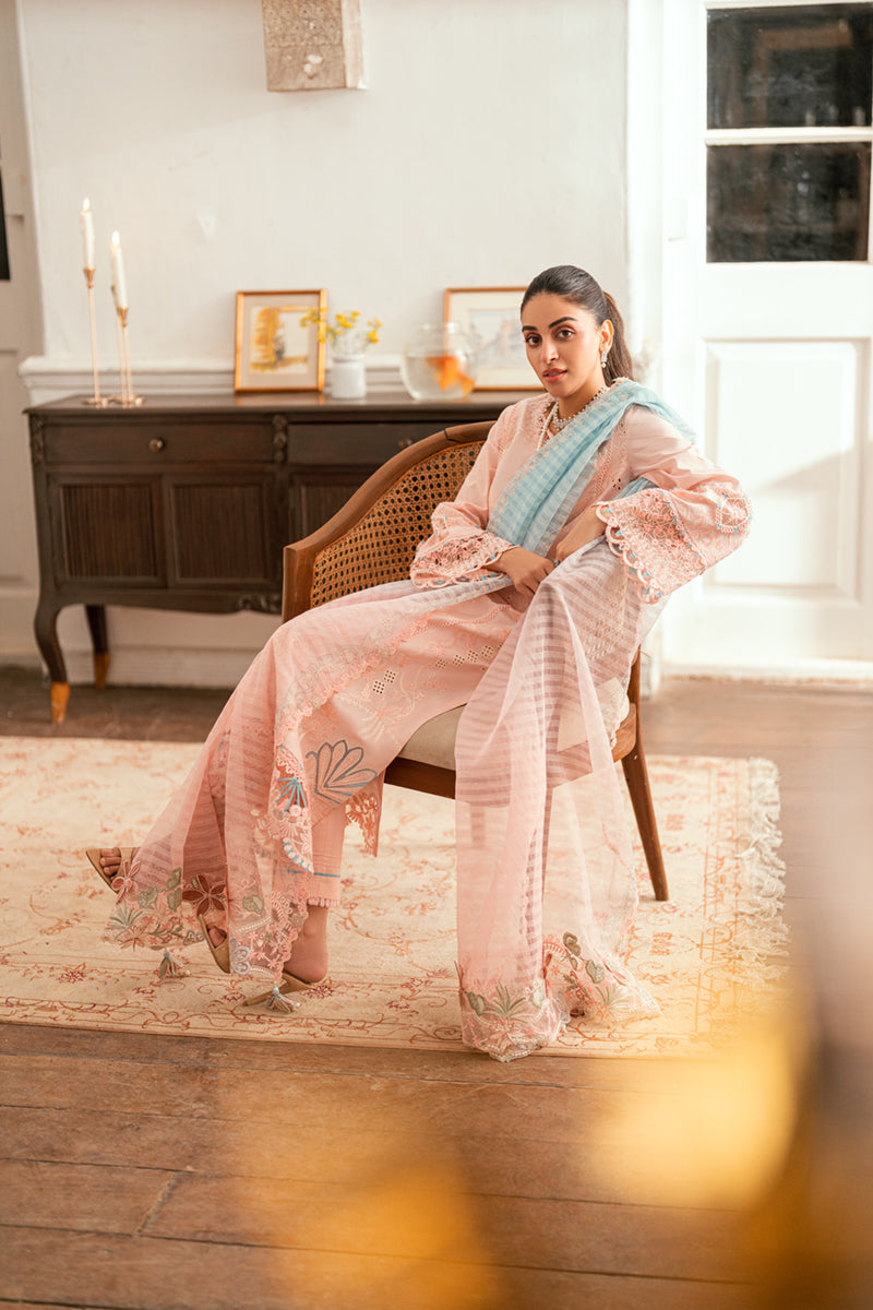 Qalamkar Luxury Lawn 2025 - 3pc Unstitched | Aleeza