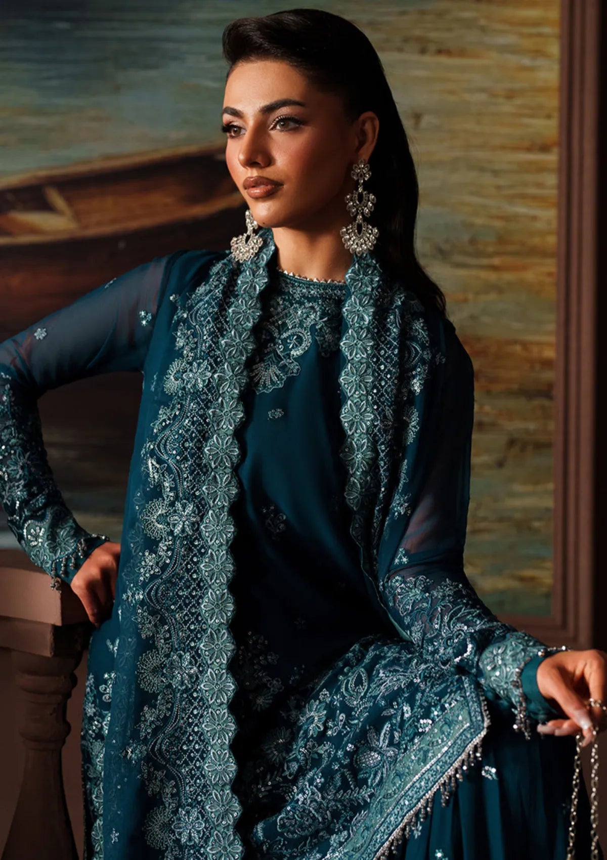 Zarif Premium Chiffon Unstitched Collection 2025 | ZRF-PRC-03 KATE