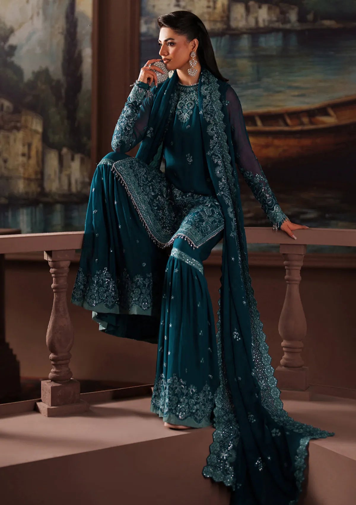 Zarif Premium Chiffon Unstitched Collection 2025 | ZRF-PRC-03 KATE