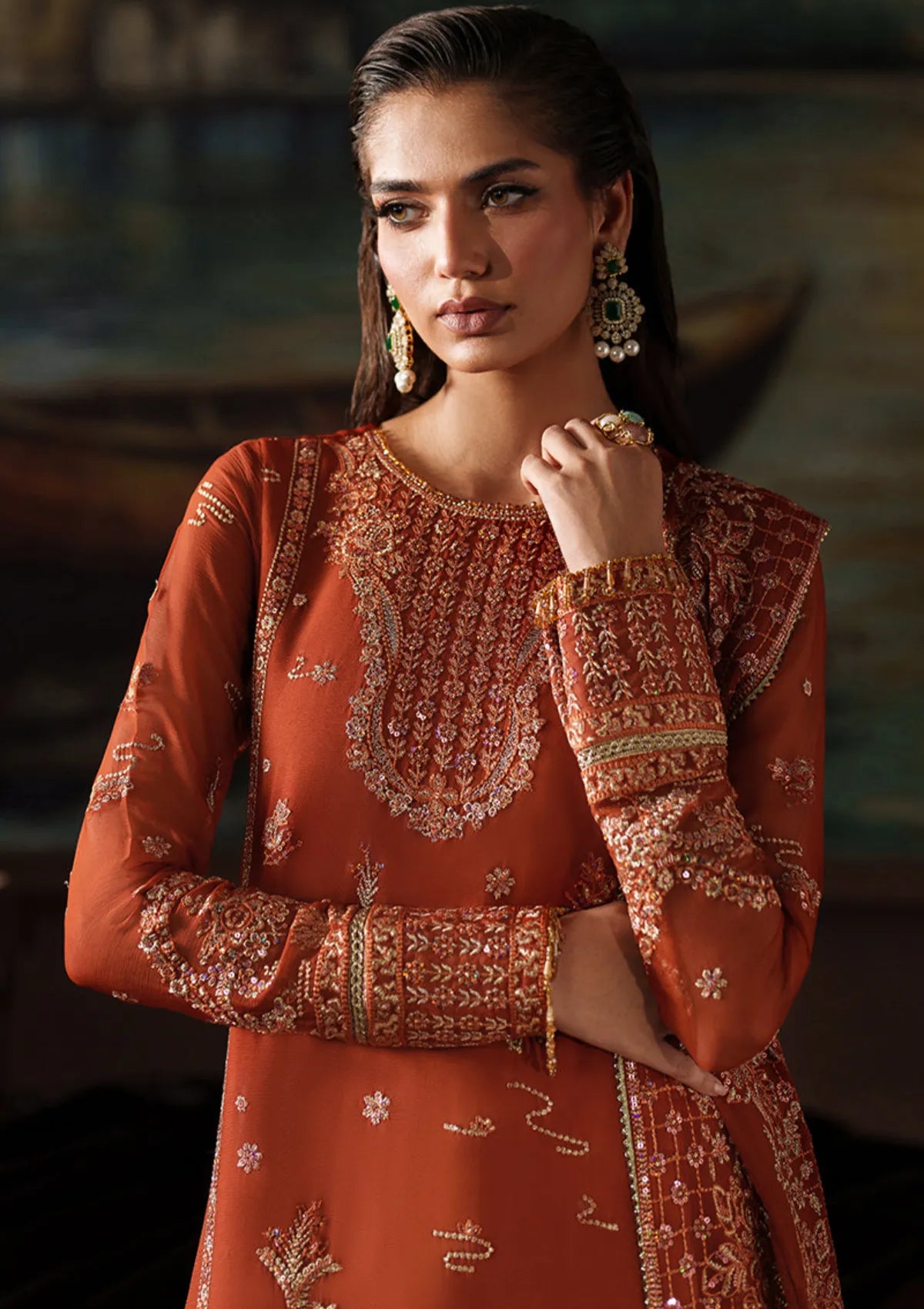 Zarif Premium Chiffon Unstitched Collection 2025 | ZRF-PRC-07 ELEONORE