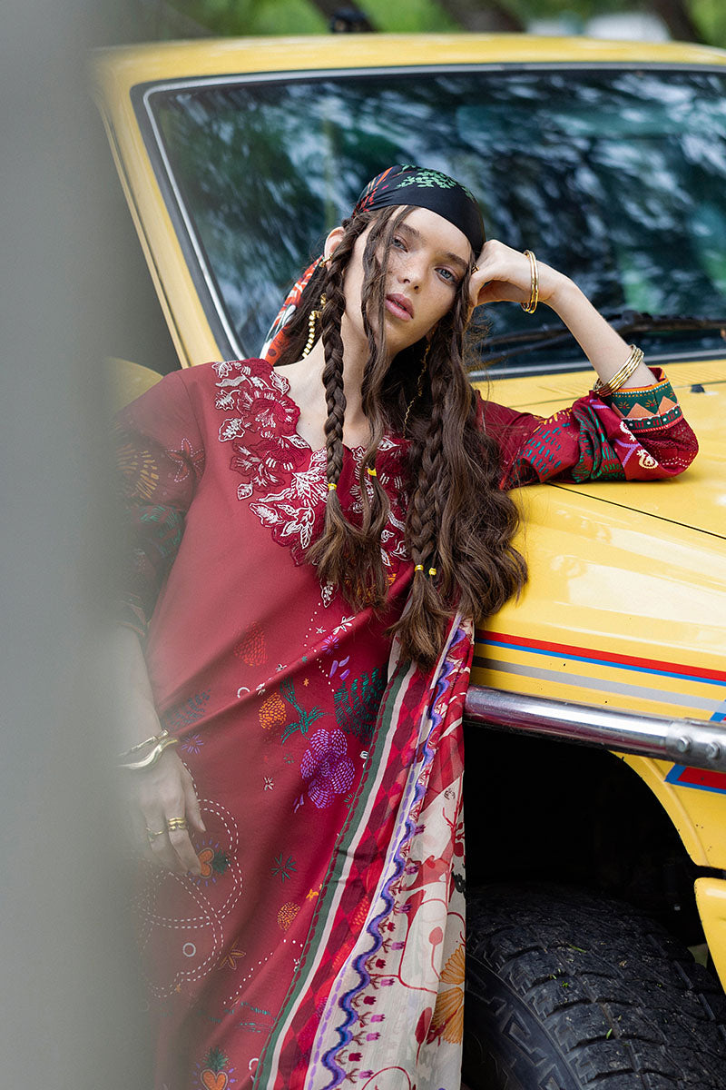Mushq Hemline Mirasol Printed Cambric 2025 | 11B Amber Bosque