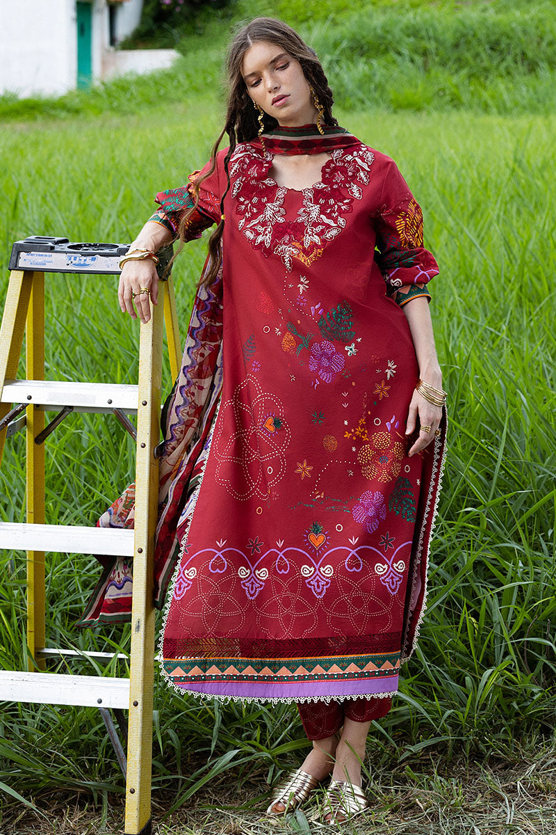 Mushq Hemline Mirasol Printed Cambric 2025 | 11B Amber Bosque