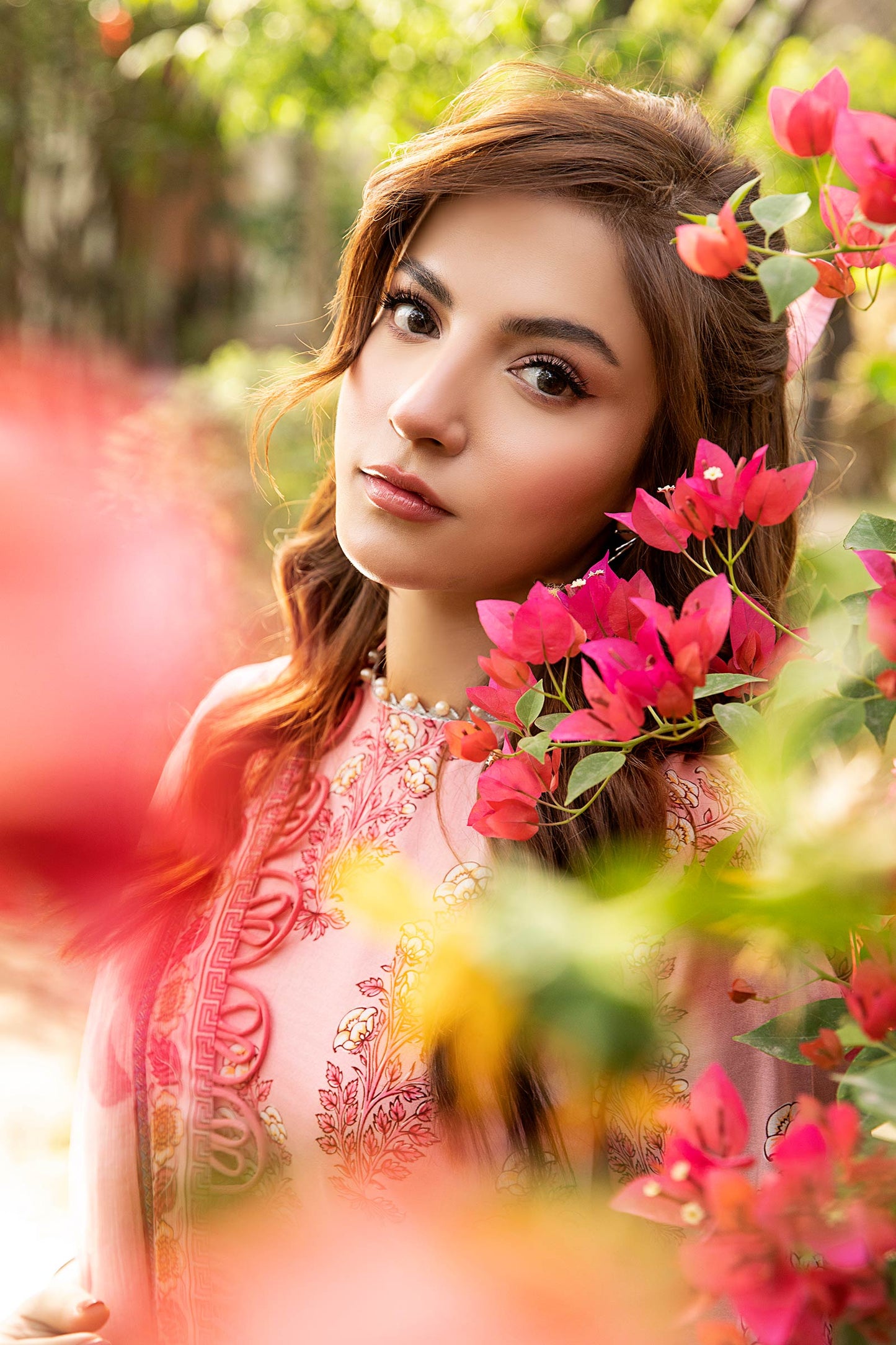 Maria B Mbasic 3 Pc Unstitched Embroidered Lawn Suit | MB-8A